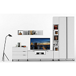 Полка навесная белая открытая Strict Lines  варинант исполнения - 6 | Loft Concept в Нижнем Новгороде