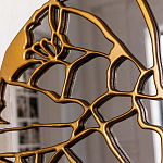 Зеркало кругле в декоративной раме золотого цвета Golden Ratio варинант исполнения - 2 | Loft Concept в Нижнем Новгороде