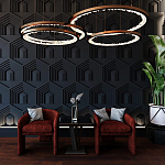 Гипсовая 3D Панель HEXAGON TEMPLE варинант исполнения - 1 | Loft Concept в Нижнем Новгороде