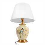 Настольная лампа бежевая с изображением птиц Slip Away варинант исполнения - 3 | Loft Concept в Нижнем Новгороде
