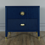 Тумба прикроватная с двумя ящиками Elsa Dreams Blue варинант исполнения - 5 | Loft Concept в Нижнем Новгороде