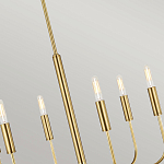 Люстра с 6-ю лампами на тонких изогнутых рожках в современном стиле Feiss варинант исполнения - 6 | Loft Concept в Нижнем Новгороде