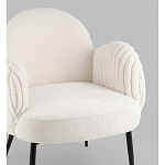 Полукресло Wave Stripes букле белый варинант исполнения - 2 | Loft Concept в Нижнем Новгороде