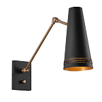 Бра черного цвета с конусным металлическим плафоном Alora варинант исполнения - 1 | Loft Concept в Нижнем Новгороде