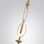 Подвесной светильник со стеклянным плафоном и декоративной вставкой из текстурного камня Tectona  варинант исполнения - 6 | Loft Concept в Нижнем Новгороде