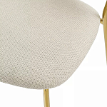 Стул барный широкой полукруглой спинкой на золотистых ножках Chair Smooth Shapes варинант исполнения - 6 | Loft Concept в Нижнем Новгороде