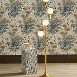 Торшер с золотым каркасом в виде стебля с листьями Inspired by Nature варинант исполнения - 4 | Loft Concept в Нижнем Новгороде