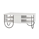 Стол журнальный прямоугольной формы с 2-мя полками белого цвета NORFOLK WHITE варинант исполнения - 1 | Loft Concept в Нижнем Новгороде