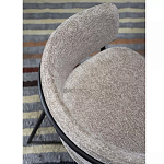 Стул полукруглый с каркасом из металла и мягким сиденьем и спинкой Soft Chenille варинант исполнения - 7 | Loft Concept в Нижнем Новгороде