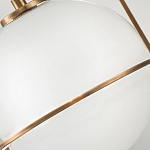 Подвесной светильник с белым плафоном в форме шара в арочной подвеске Hinkley варинант исполнения - 18 | Loft Concept в Нижнем Новгороде