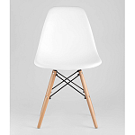Пластиковый стул на ножках из массива бука Eames White  варинант исполнения - 4 | Loft Concept в Нижнем Новгороде