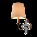 Бра с белым текстильным абажуром и фигурным основанием с зеркальной вставкой Vitorino варинант исполнения - 21 | Loft Concept в Нижнем Новгороде