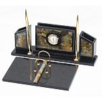 Настольный письменный набор из камня офиокальцит и змеевик Successful Leader варинант исполнения - 2 | Loft Concept в Нижнем Новгороде