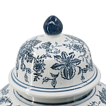 Ваза с крышкой и бело-синим цветочным узором Blue & White Ornament  варинант исполнения - 3 | Loft Concept в Нижнем Новгороде