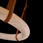 Люстра в форме обруча из натурального камня Minerals of Light варинант исполнения - 3 | Loft Concept в Нижнем Новгороде