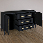 Буфет Primo с тремя ящиками и двумя фасадами Черный дуб варинант исполнения - 6 | Loft Concept в Нижнем Новгороде