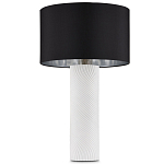 Настольная лампа с белым фактурным корпусом и черным абажуром Twisted варинант исполнения - 4 | Loft Concept в Нижнем Новгороде