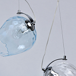 Люстра линейная с 5-ю разноцветными стеклянными плафонами Kaleido варинант исполнения - 8 | Loft Concept в Нижнем Новгороде