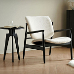 Кресло с каркасом и ножками из древесины и мягкими сиденьем и спинкой Venice варинант исполнения - 1 | Loft Concept в Нижнем Новгороде