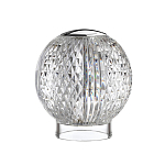 Настольная лампа с прозрачным шарообразным плафоном на цилиндрической подставке Crystal Globule варинант исполнения - 5 | Loft Concept в Нижнем Новгороде