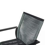 Стул темно-серый с высокой плетеной спинкой и сиденьем Braided Strength варинант исполнения - 8 | Loft Concept в Нижнем Новгороде