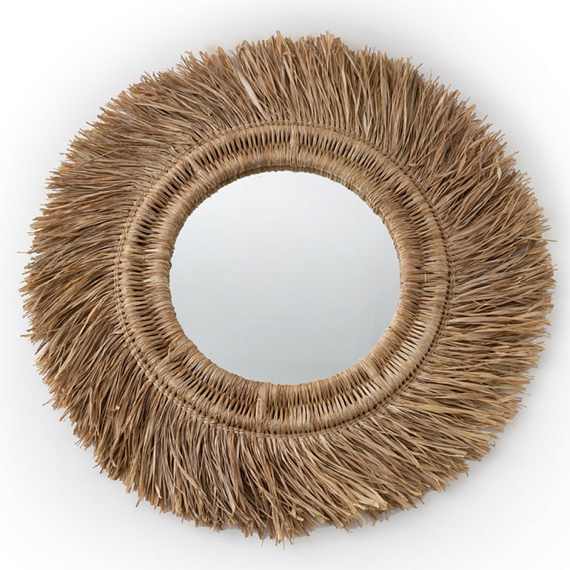 Зеркало из ротанга и сизаля WICKER MIRROR 100 Коричневый в Нижнем Новгороде | Loft Concept 