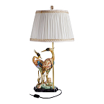Настольная лампа с абажуром и основанием в виде двух цапель Porcelain Heron Lamp варинант исполнения - 2 | Loft Concept в Нижнем Новгороде