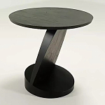 Дизайнерский журнальный столик чёрный с круглой столешницей Arycy варинант исполнения - 8 | Loft Concept в Нижнем Новгороде