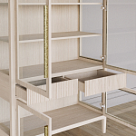 Витрина Primo со стеклянными фасадами и буфетом шпон Светлый дуб варинант исполнения - 7 | Loft Concept в Нижнем Новгороде