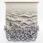 Дизайнерское современное текстильное панно Жемчуг варинант исполнения - 2 | Loft Concept в Нижнем Новгороде