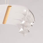 Люстра линейная с 3-мя белыми волнистыми плафонами Wave Line варинант исполнения - 10 | Loft Concept в Нижнем Новгороде