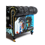 Кресло "Баския и Уорхол" Basquiat Warhol graffiti chair натуральная кожа варинант исполнения - 3 | Loft Concept в Нижнем Новгороде