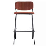 Стул барный с широкой полукруглой спинкой Chair Smooth Shapes варинант исполнения - 1 | Loft Concept в Нижнем Новгороде