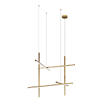 Люстра с 6-ю  пересекающимися цилиндрическими плафонами на тонких тросах Trumpet tube варинант исполнения - 6 | Loft Concept в Нижнем Новгороде