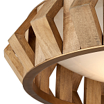 Люстра круглая из толстых деревянных реек Wooden Slats варинант исполнения - 1 | Loft Concept в Нижнем Новгороде