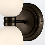 Бра для ванных комнат вертикальное с двумя матовыми белыми стеклянными плафонами Hinkley варинант исполнения - 3 | Loft Concept в Нижнем Новгороде