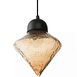 Подвесной светильник с янтарным рельефным плафоном Lamp with Frozen Glass Effect варинант исполнения - 2 | Loft Concept в Нижнем Новгороде