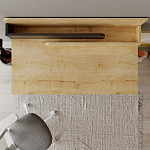 Стол письменный с выдвижным ящиком цвета древесины LEILA WORKING TABLE OAK ANTHRACITE варинант исполнения - 7 | Loft Concept в Нижнем Новгороде