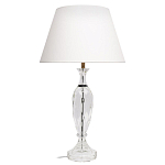 Настольная лампа хрустальная с белым абажуром Diamond Facets варинант исполнения - 1 | Loft Concept в Нижнем Новгороде
