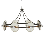 Люстра круглая с литыми стеклянными дисками Olympe Glass Chandelier варинант исполнения - 1 | Loft Concept в Нижнем Новгороде