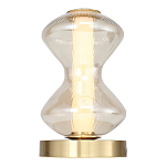 Настольная лампа светодиодная с волнообразным стеклянным плафоном Amphora of Light варинант исполнения - 3 | Loft Concept в Нижнем Новгороде