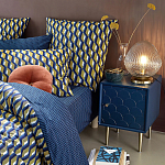 Тумба с одной дверцей Scale Ornament Blue Nightstand варинант исполнения - 5 | Loft Concept в Нижнем Новгороде