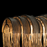 Люстра подвесная с металлическими цепочками и изогнутыми металлическими дугами 72 см Atlantis Chain варинант исполнения - 10 | Loft Concept в Нижнем Новгороде