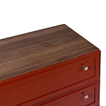 Комод красный из массива бука с 3-мя ящиками Wenge Light варинант исполнения - 4 | Loft Concept в Нижнем Новгороде