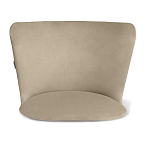 Барный стул со спинкой на 4-х коричневых ножках Бежевый Велюр Ava Charm варинант исполнения - 3 | Loft Concept в Нижнем Новгороде