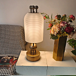 Настольная лампа в виде фонаря с белым фактурным абажуром Echoes of Light варинант исполнения - 5 | Loft Concept в Нижнем Новгороде