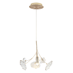 Подвесной светильник с белыми и прозрачными цветочными лепестками Wintery flovers варинант исполнения - 2 | Loft Concept в Нижнем Новгороде