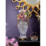 Ваза прозрачная с бронзовыми ручками в виде ангелов Eden Garden варинант исполнения - 3 | Loft Concept в Нижнем Новгороде