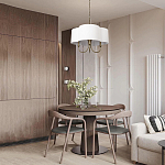 Люстра с белым текстильным абажуром Vitorino  варинант исполнения - 6 | Loft Concept в Нижнем Новгороде