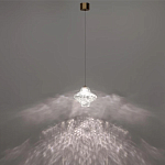 Подвесной светильник с плафоном из фактурного прозрачного стекла Light Ensemble варинант исполнения - 4 | Loft Concept в Нижнем Новгороде